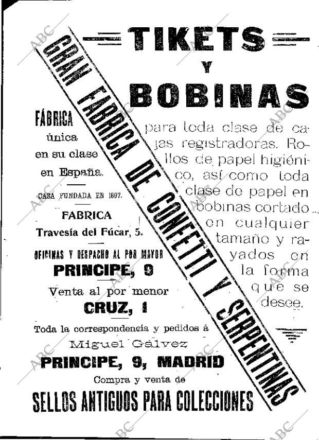 ABC MADRID 20-01-1909 página 16