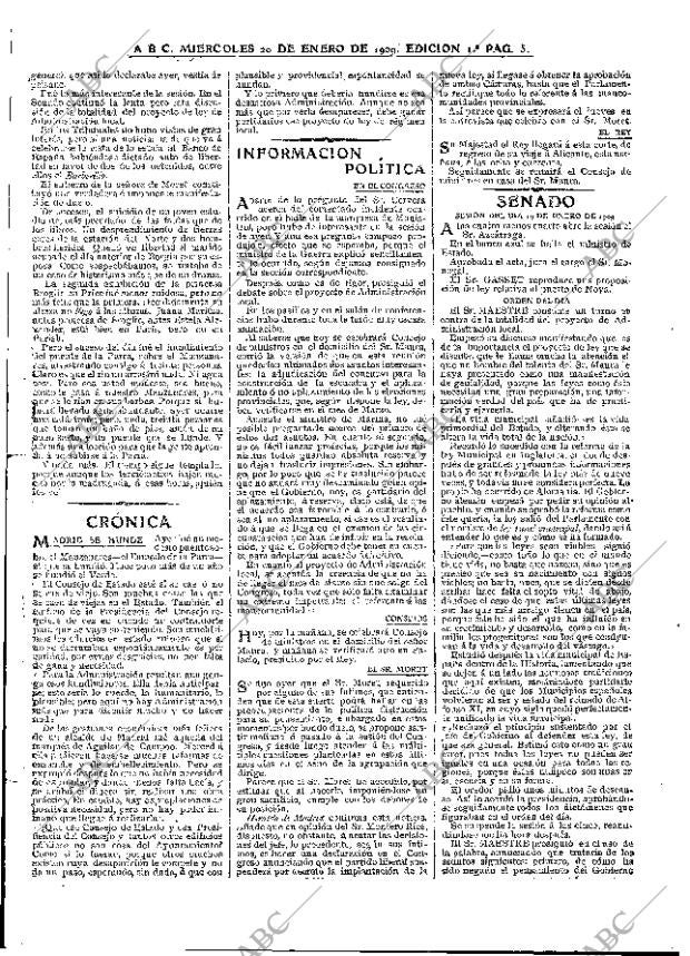 ABC MADRID 20-01-1909 página 5