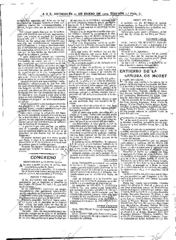 ABC MADRID 20-01-1909 página 6