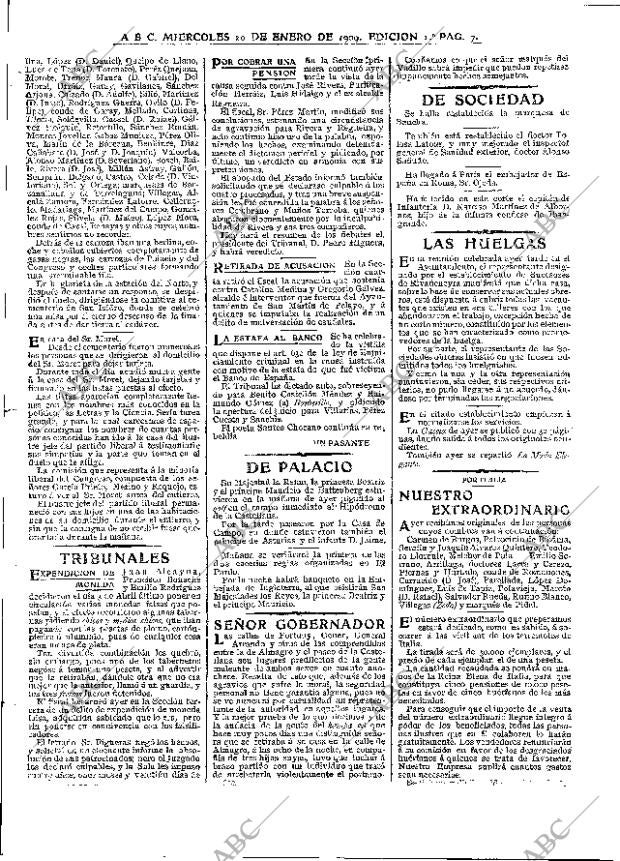 ABC MADRID 20-01-1909 página 7