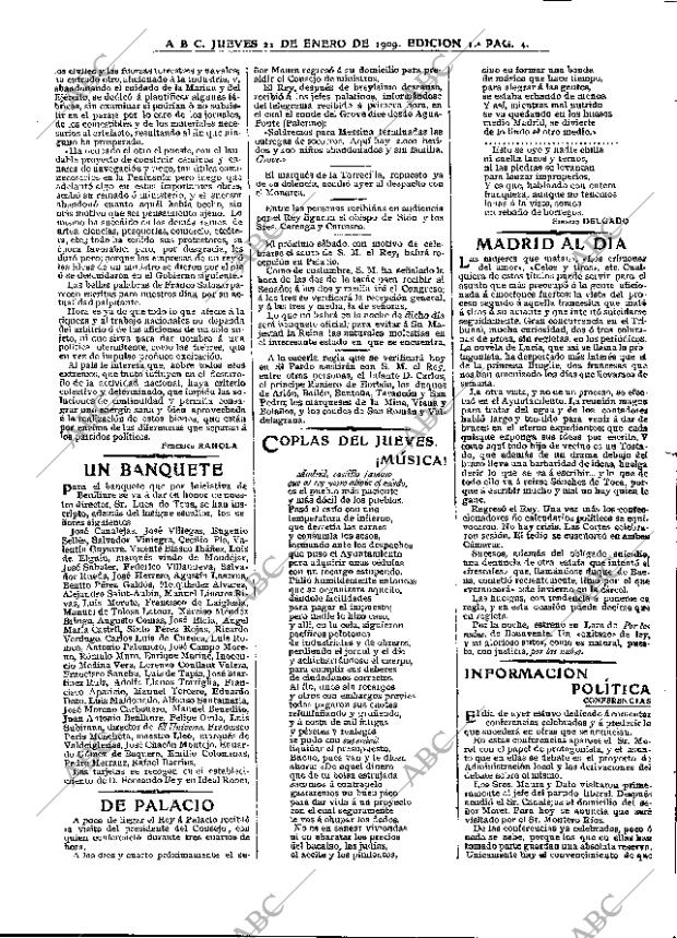 ABC MADRID 21-01-1909 página 4