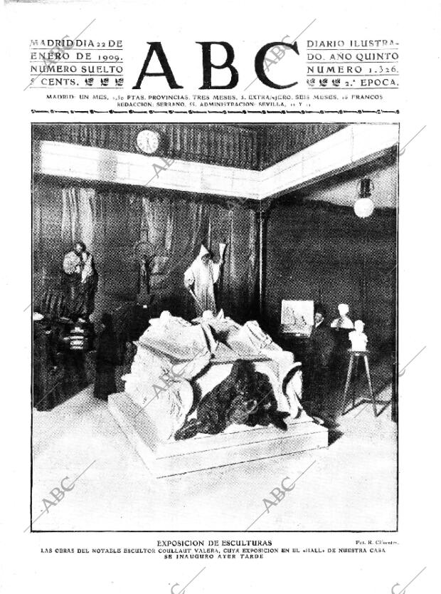 ABC MADRID 22-01-1909 página 1