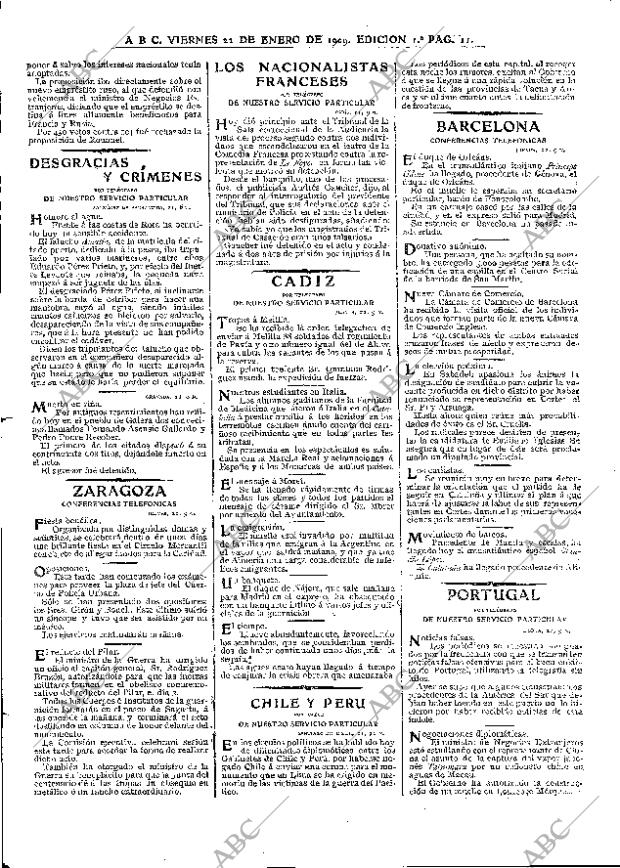 ABC MADRID 22-01-1909 página 11