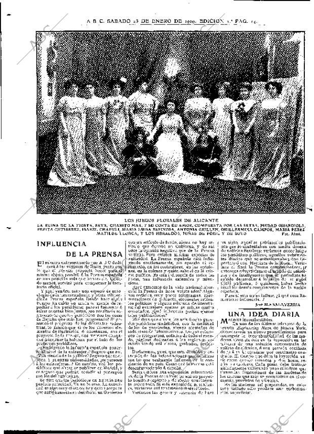 ABC MADRID 23-01-1909 página 14