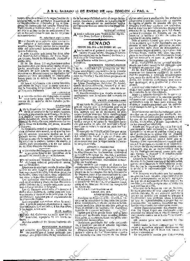 ABC MADRID 23-01-1909 página 6