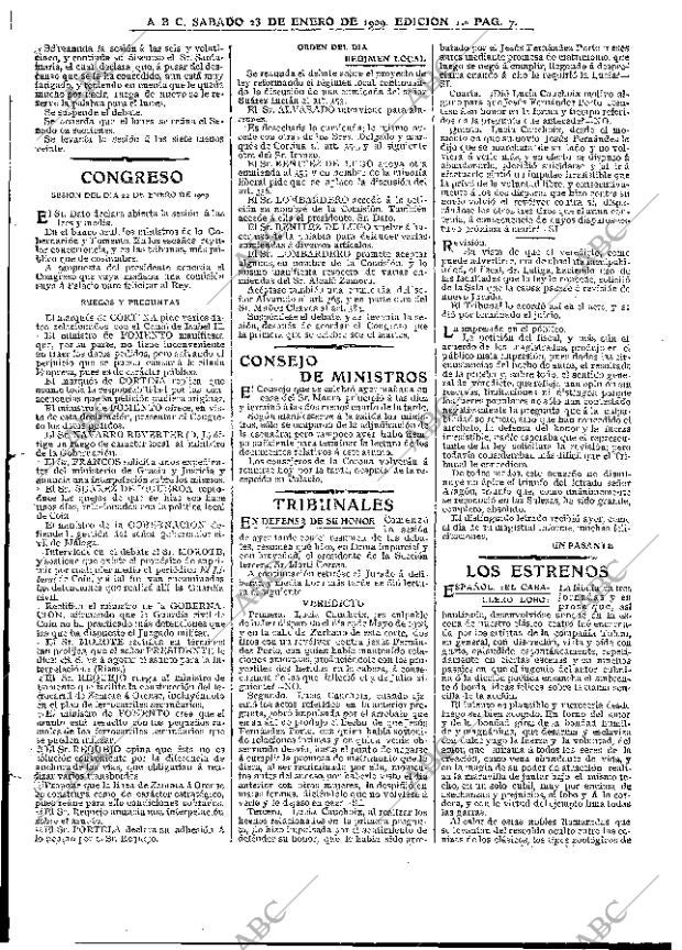ABC MADRID 23-01-1909 página 7