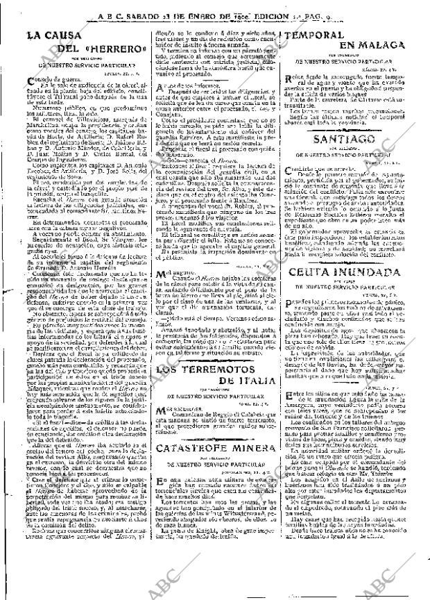 ABC MADRID 23-01-1909 página 9