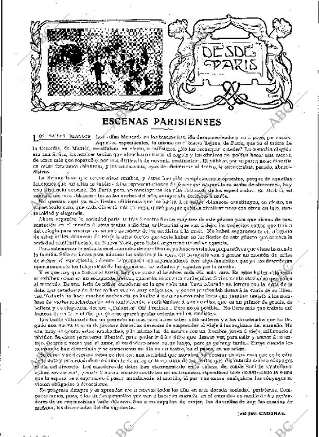 BLANCO Y NEGRO MADRID 23-01-1909 página 23