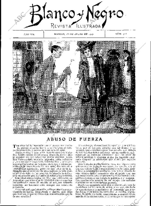 BLANCO Y NEGRO MADRID 23-01-1909 página 7