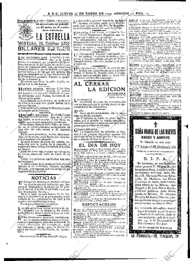 ABC MADRID 28-01-1909 página 12