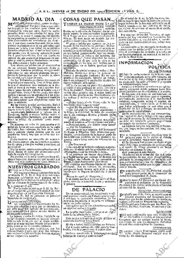 ABC MADRID 28-01-1909 página 5
