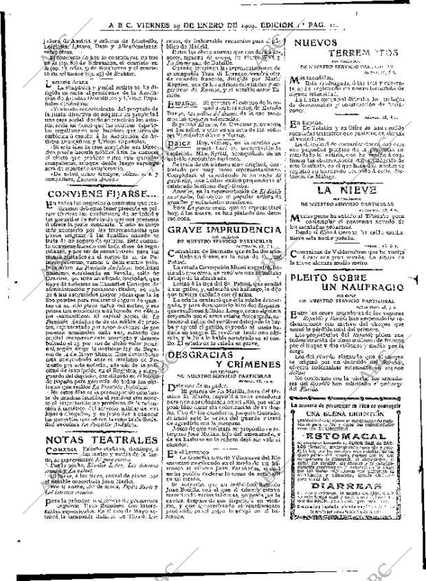 ABC MADRID 29-01-1909 página 10