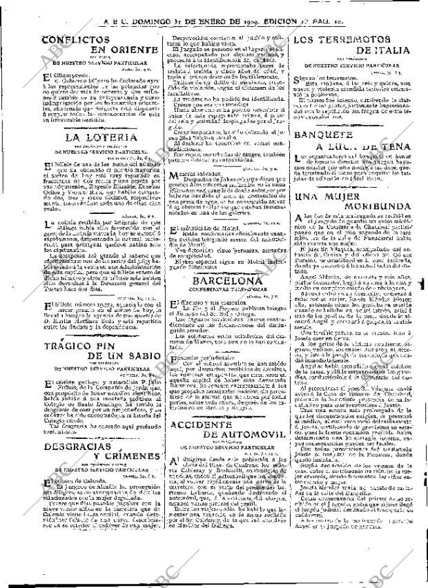 ABC MADRID 31-01-1909 página 10