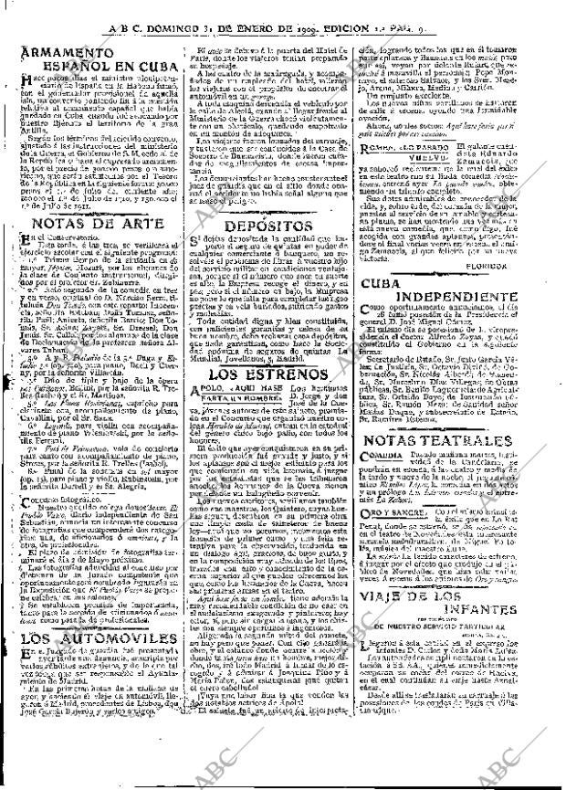 ABC MADRID 31-01-1909 página 9