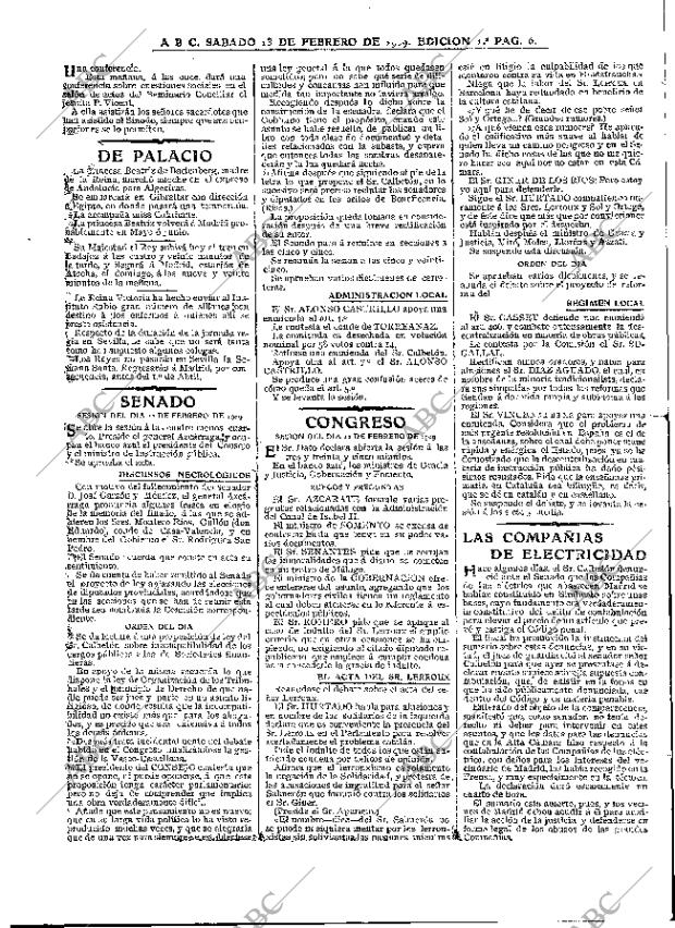 ABC MADRID 13-02-1909 página 6