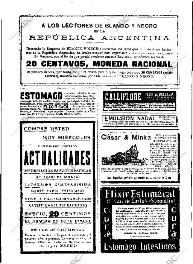 BLANCO Y NEGRO MADRID 13-02-1909 página 2