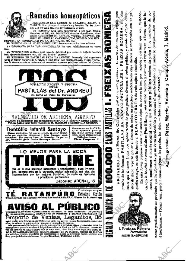 ABC MADRID 15-02-1909 página 15