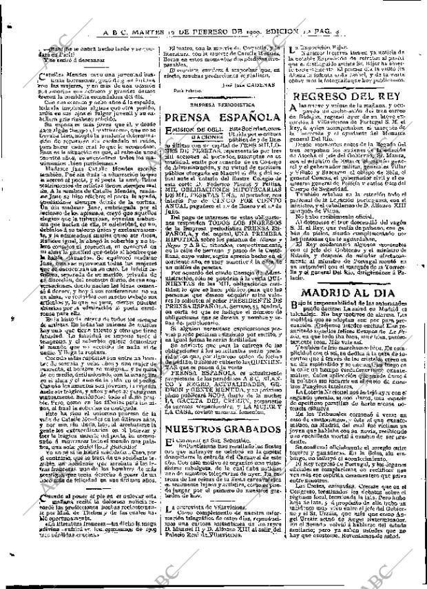 ABC MADRID 16-02-1909 página 4