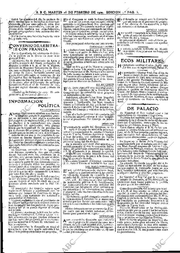 ABC MADRID 16-02-1909 página 5