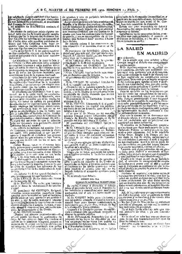 ABC MADRID 16-02-1909 página 7