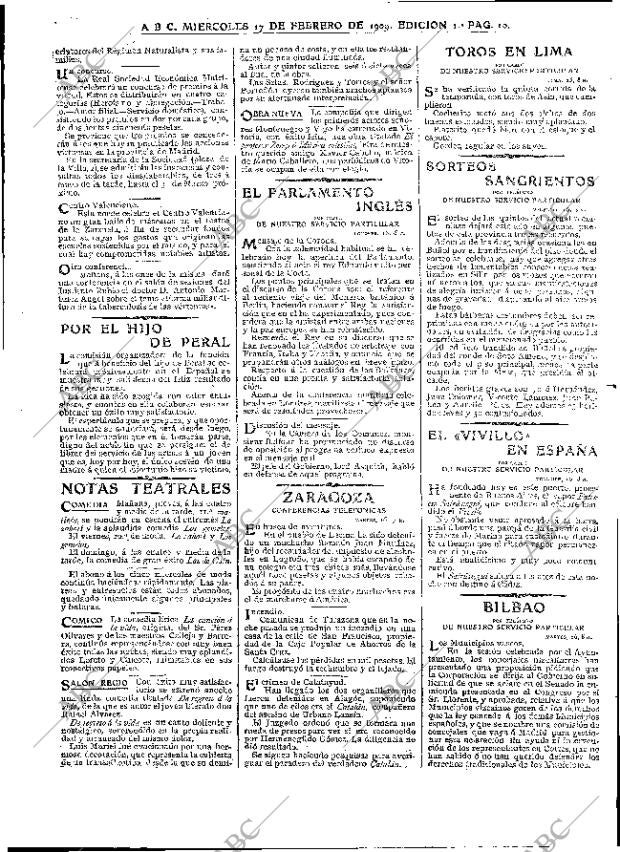 ABC MADRID 17-02-1909 página 10