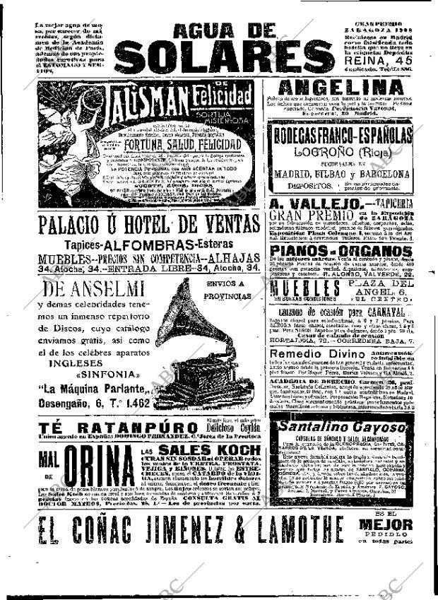 ABC MADRID 17-02-1909 página 16