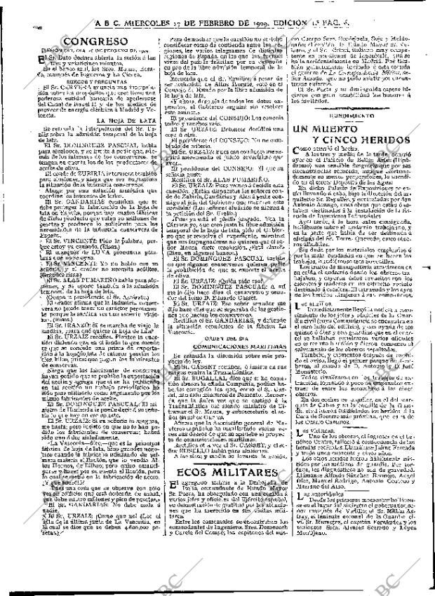 ABC MADRID 17-02-1909 página 6