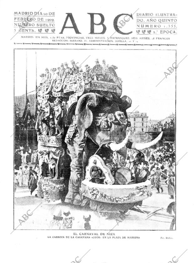 ABC MADRID 20-02-1909 página 1