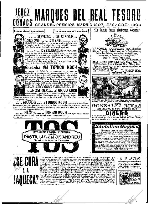 ABC MADRID 20-02-1909 página 16