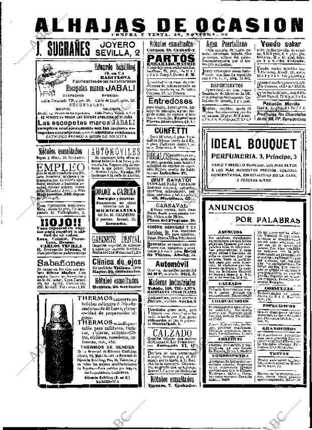 ABC MADRID 20-02-1909 página 2