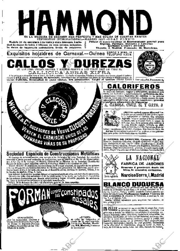 ABC MADRID 20-02-1909 página 3