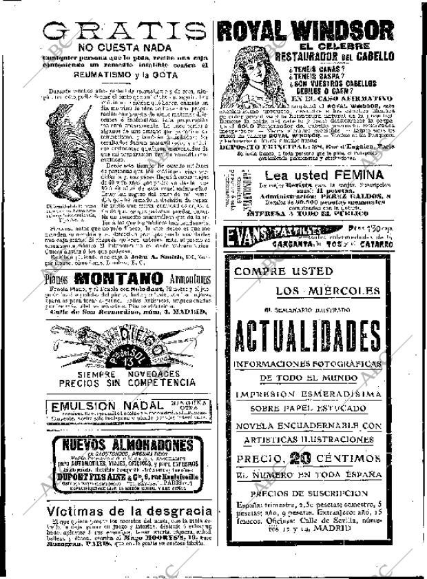 BLANCO Y NEGRO MADRID 20-02-1909 página 4