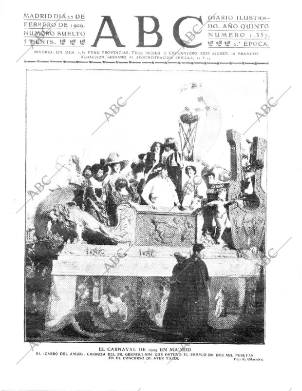 ABC MADRID 22-02-1909 página 1