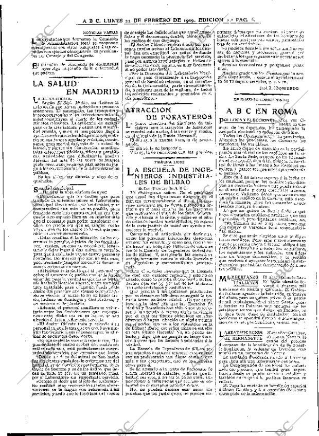 ABC MADRID 22-02-1909 página 6