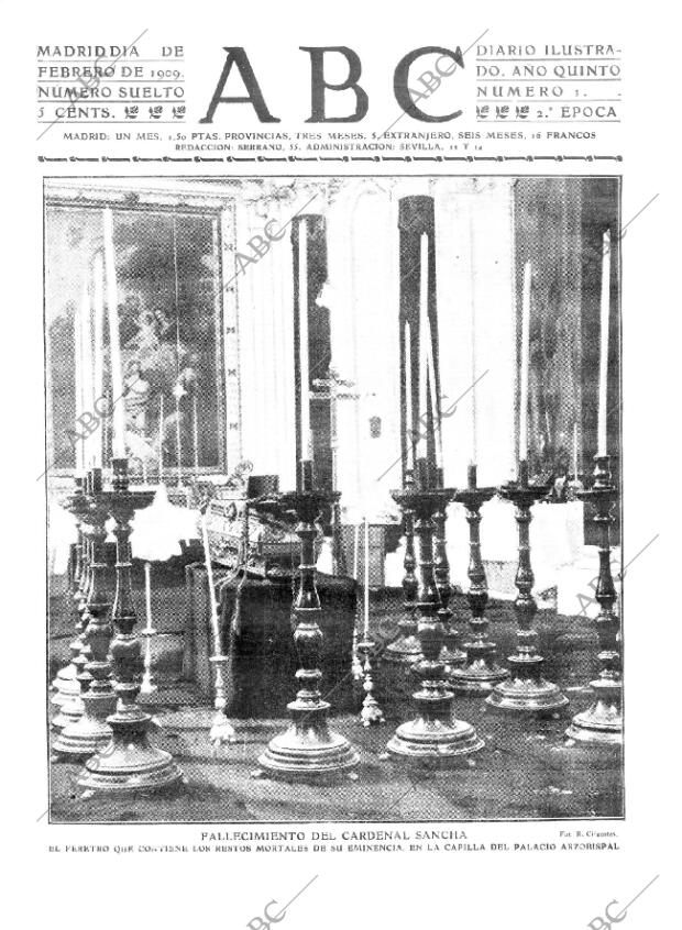 ABC MADRID 27-02-1909 página 1