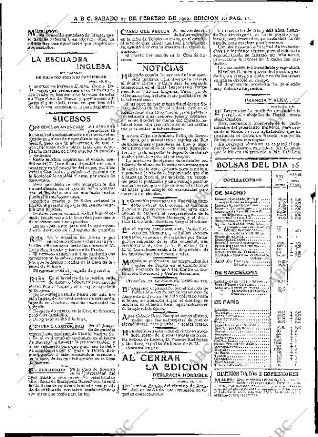 ABC MADRID 27-02-1909 página 12