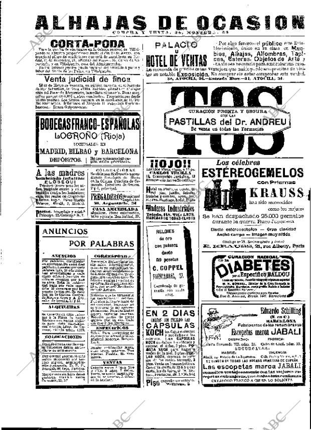 ABC MADRID 27-02-1909 página 2