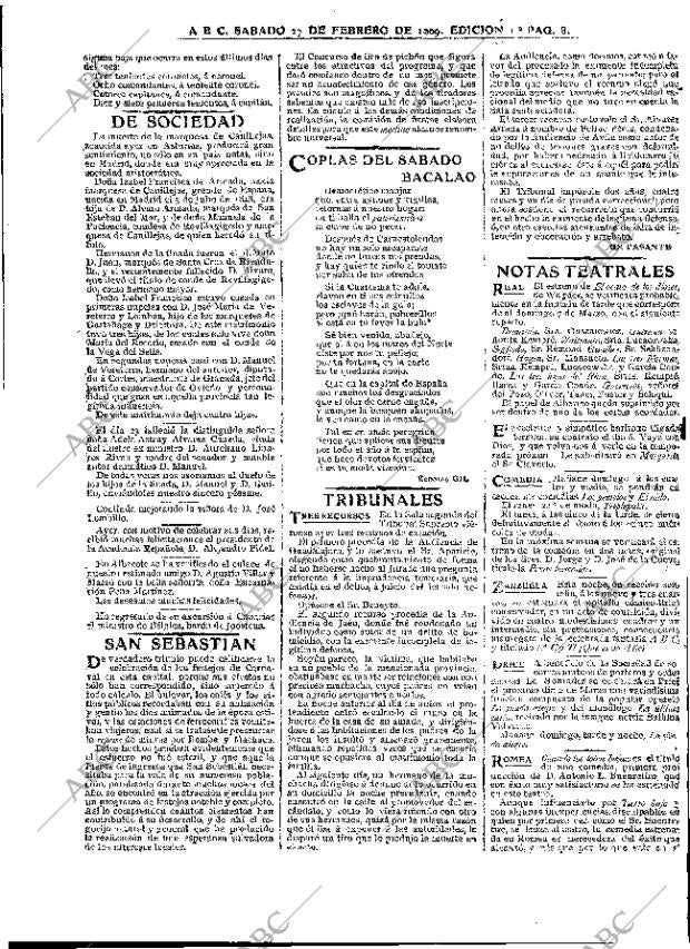 ABC MADRID 27-02-1909 página 8