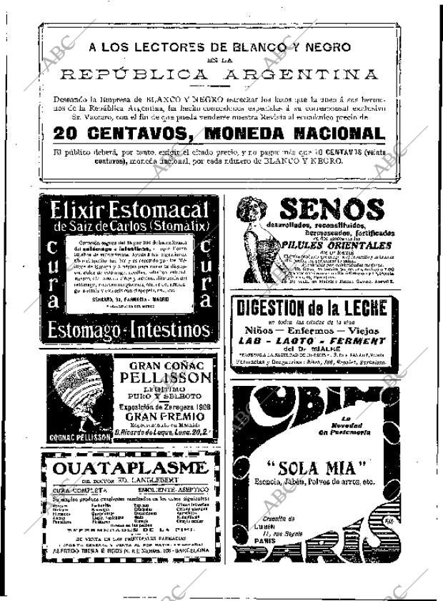 BLANCO Y NEGRO MADRID 27-02-1909 página 2