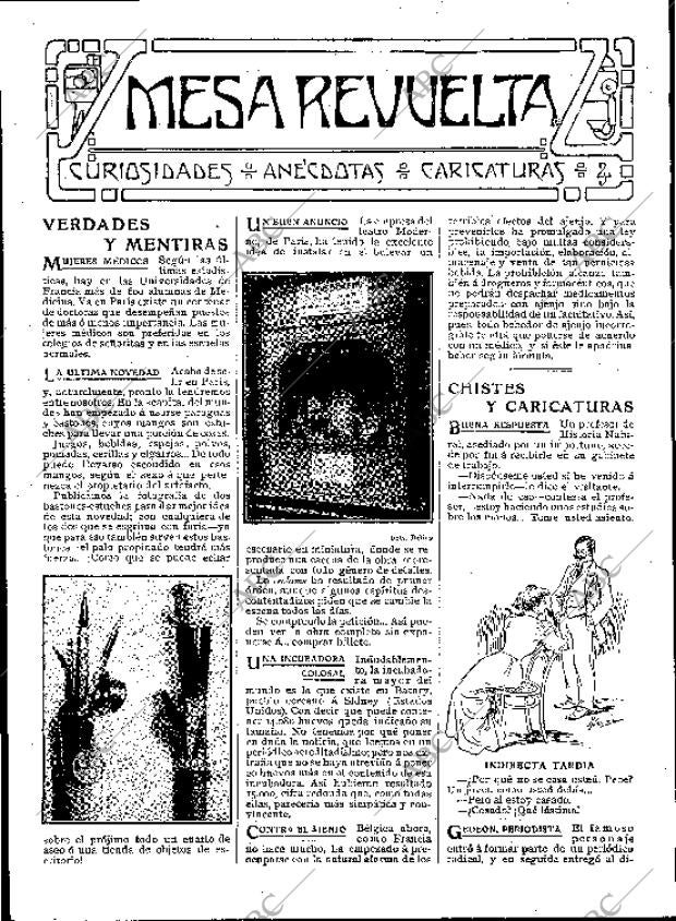 BLANCO Y NEGRO MADRID 27-02-1909 página 24
