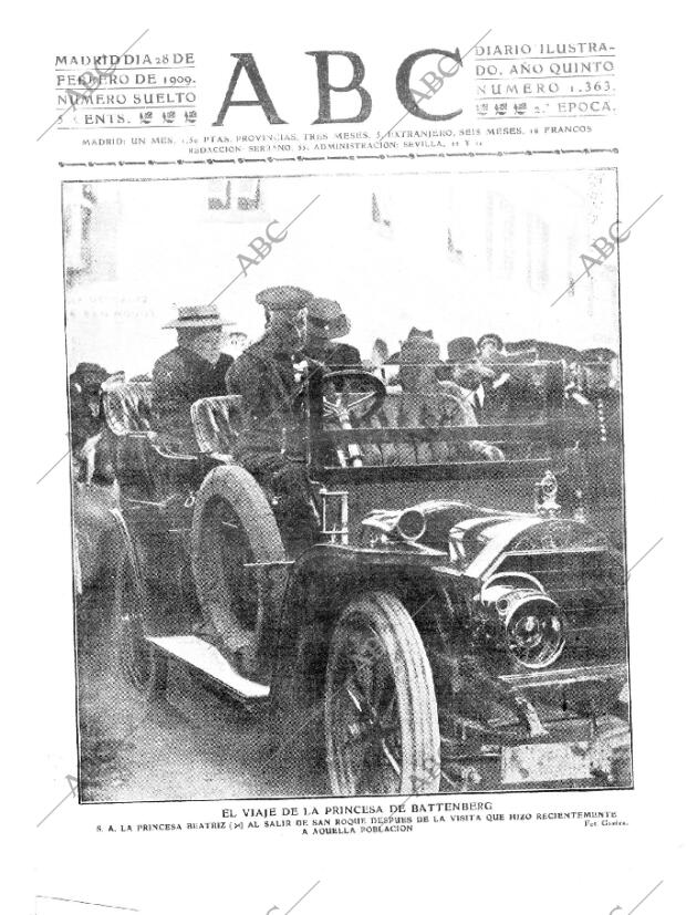ABC MADRID 28-02-1909 página 1