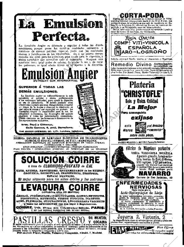 ABC MADRID 28-02-1909 página 2