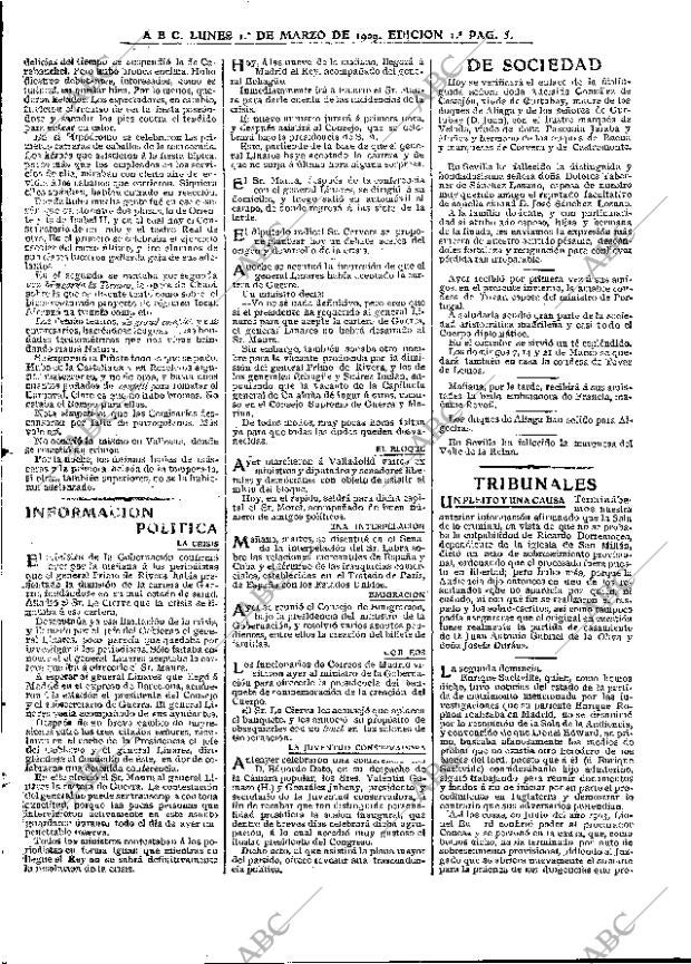 ABC MADRID 01-03-1909 página 5