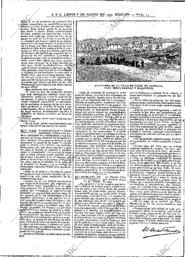 ABC MADRID 08-03-1909 página 14