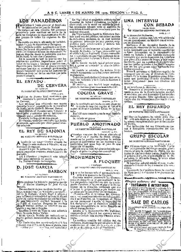 ABC MADRID 08-03-1909 página 8