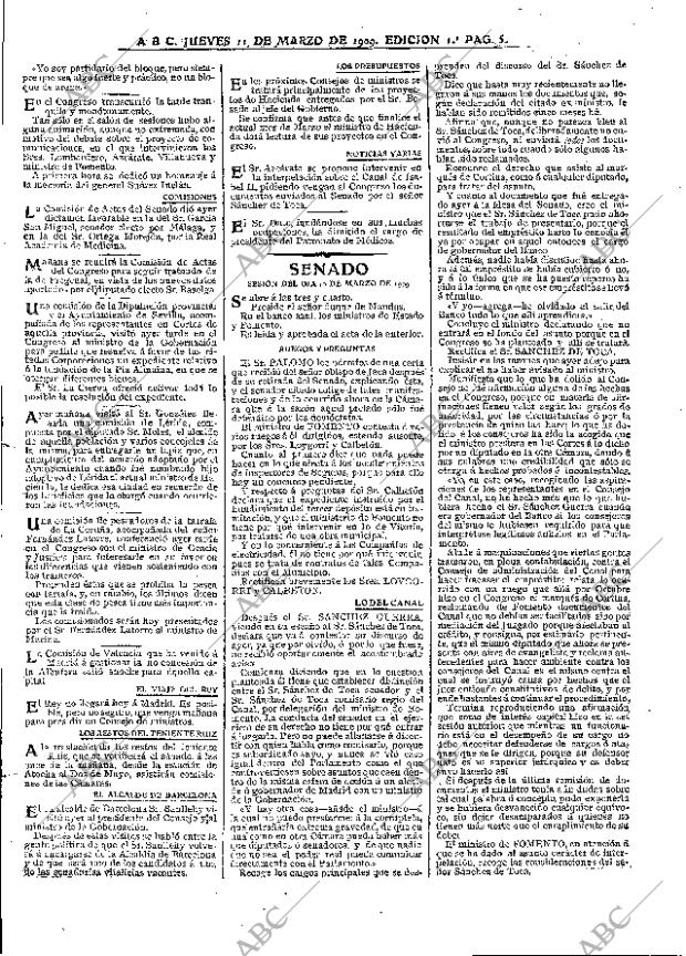 ABC MADRID 11-03-1909 página 5