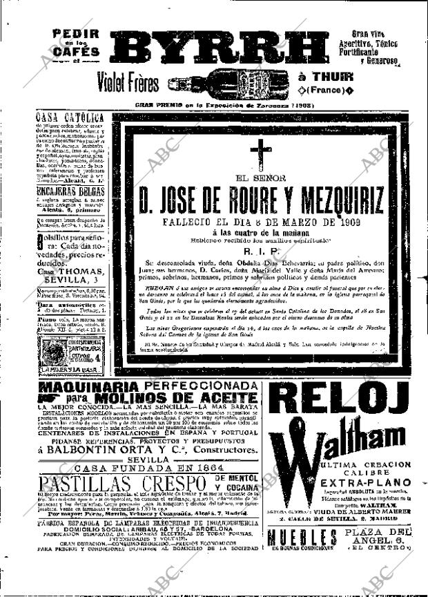 ABC MADRID 14-03-1909 página 16