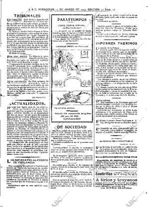 ABC MADRID 17-03-1909 página 13