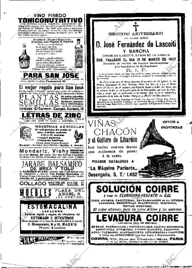 ABC MADRID 18-03-1909 página 2