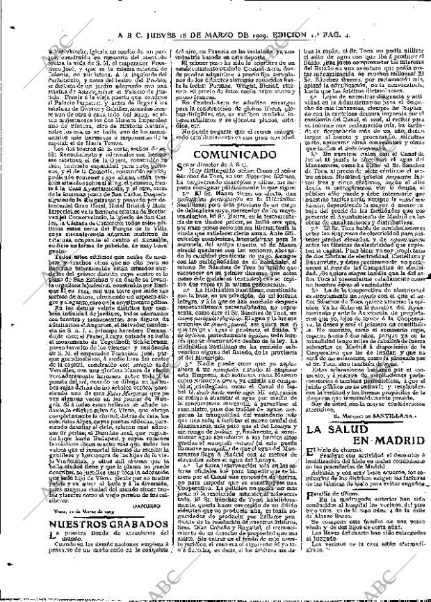 ABC MADRID 18-03-1909 página 4